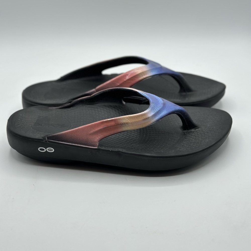 OOFOS Women's OOLALA LUXE SANDAL | HORIZON Size 9 - Picture 2 of 7